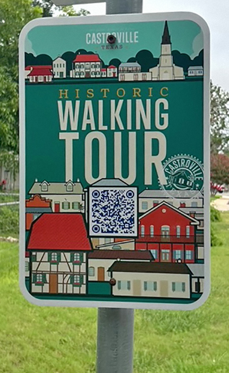 castroville walking tour sign